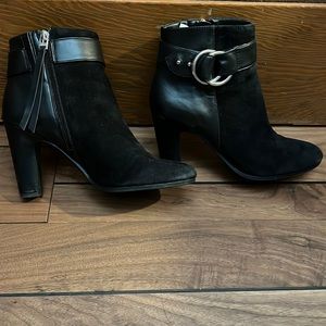 Sam Edelman Black Leather Booties
